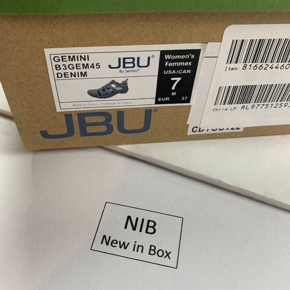 JBU by Jambu Gemini B3GEM45 Casual Fisherman Shoes Women's Size 7 M Denim‎ S0145 - Picture 8 of 9